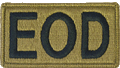 EOD OCP Scorpion Placard With Velcro