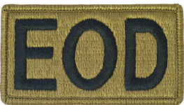 EOD OCP Scorpion Placard With Velcro