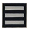 USAF ROTC Officer Insignia Metal Pin On, LTC