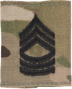E-8 Master Sergeant MSG OCP Scorpion Gortex Loop Insignia