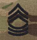 E-8 Master Sergeant MSG OCP Scorpion Sew On Insignia