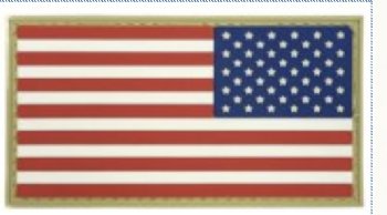 USA Flag PVC Reversed With Velcro