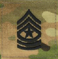 E-9 Sergeant Major SGM OCP Scorpion Insignia With Velcro