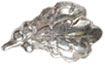 Oak Leaf Cluster Silver 1 Single Oak Leaf