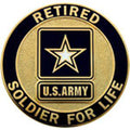 Soldier For Life Retired Service Identification Lapel Pin