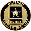 Soldier For Life Retired Service Identification Lapel Pin