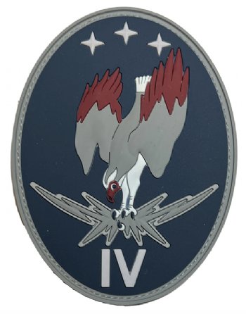 Space Force 4th Electromagnetic Warfare Squadron PVC Patch With Velcro