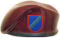 82nd Airborne Division 3rd Special Troops Battalion Ceramic Beret with Flash