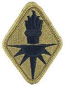 US Army Military Intelligence Center and School OCP Scorpion Scorpion Shoulder Patch With Velcro