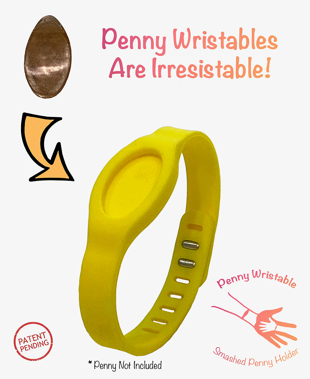 Penny Wristable Yellow Smashed Penny Wristband