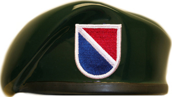 11th Special Forces Group Ceramic Beret With Flash