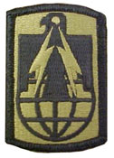 11th Signal Brigade OCP Scorpion Shoulder Patch With Velcro