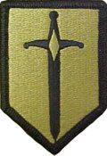 1st Maneuver Enhancement Brigade OCP Scorpion Shoulder Patch