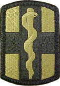 1st Medical Brigade OCP Scorpion Shoulder Patch With Velcro