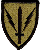 201st Military Intelligence Brigade OCP Scorpion Shoulder Patch With Velcro