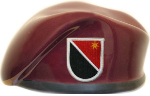 23rd Engineer Company Ceramic Beret With Flash