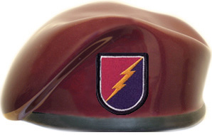 25th Infantry 4th Brigade Ceramic Beret With Flash