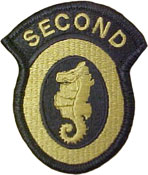 2nd Engineer Brigade OCP Scorpion Shoulder Patch With Velcro