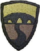 304th Sustainment Brigade OCP Scorpion Shoulder Patch With Velcro