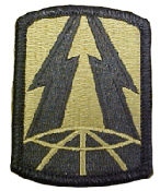 335th Signal Brigade OCP Scorpion Shoulder Patch With Velcro