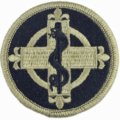 338th Medical Brigade OCP Scorpion Shoulder Patch with Velcro
