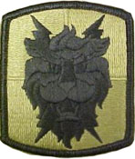 35th Signal Brigade OCP Scorpion Shoulder Patch With Velcro