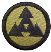 3rd Corps Support Command COSCOM OCP Scorpion Shoulder Patch With Velcro