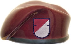 40th Cavalry Regiment 1st Squadron Ceramic Beret With Flash