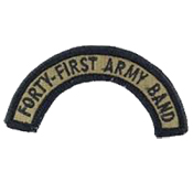 Multicam Forty-First Army Band Scroll With Velcro