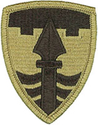 43rd Military Police Brigade Multicam Shoulder Patch With Velcro
