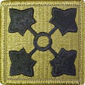 4th Infantry Division OCP Scorpion Shoulder Patch With Velcro