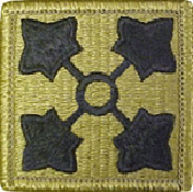 4th Infantry Division OCP Scorpion Shoulder Patch With Velcro