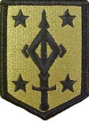 4th Maneuver Enhancement Brigade OCP Scorpion Shoulder Patch