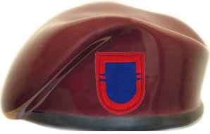 505th Infantry Regiment 2nd Battalion Ceramic Beret With Flash