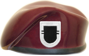 508th Infantry 2nd Battalion Ceramic Beret With Flash