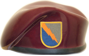 525th Military Intelligence Brigade Ceramic Beret With Flash