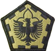 555th Engineer Group OCP Scorpion Shoulder Patch With Velcro 