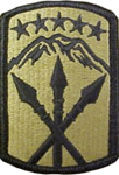 593rd Sustainment Brigade OCP Scorpion Shoulder Patch With Velcro