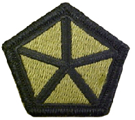 5th V Corps OCP Scorpion Shoulder Sleeve Patch With Velcro