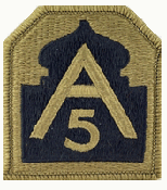 5th Army OCP Scorpion Shoulder Patch With Velcro