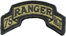 75th Ranger Regiment Multicam Scroll With Velcro