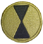 7th Infantry Division OCP Scorpion Shoulder Patch With Velcro