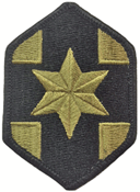 804th Medical Brigade OCP Scorpion Shoulder Patch With Velcro