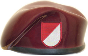 91st Cavalry Regiment 1st Squadron Ceramic Beret With Flash