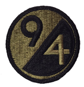 94th Division Training OCP Scorpion Shoulder Patch With Velcro