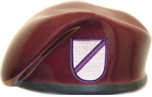 97th Civil Affairs Battalion Ceramic Beret With Flash