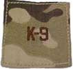 OCP Scorpion 2 x 2 Square With Velcro Civilian Black K-9