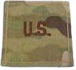 OCP Scorpion 2 x 2 Square With Velcro Civilian Brown US Letters