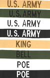 Army BDU Name Tapes