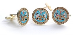 Army Tie Tack With Cuff Link Set